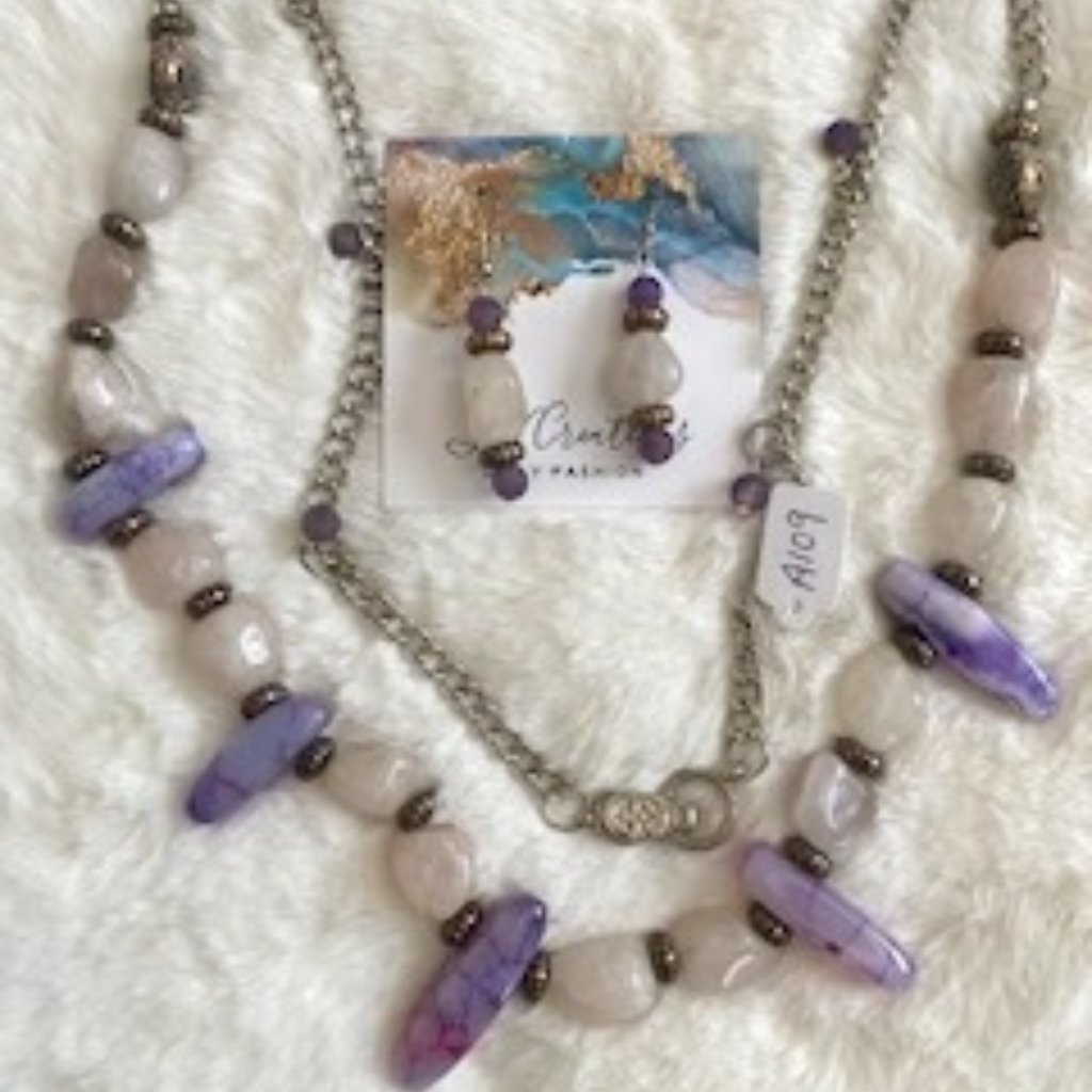 Necklace And Earrings Custom Made 68$